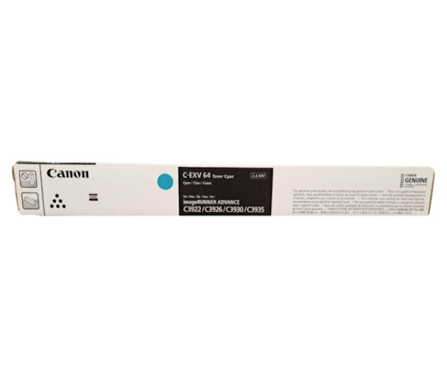 Картридж SystemPrint (с чипом) аналог Canon C-EXV64 Cyan (5754C002AA) для принтера iR C3922i, C3926i, C3930i, C3935i