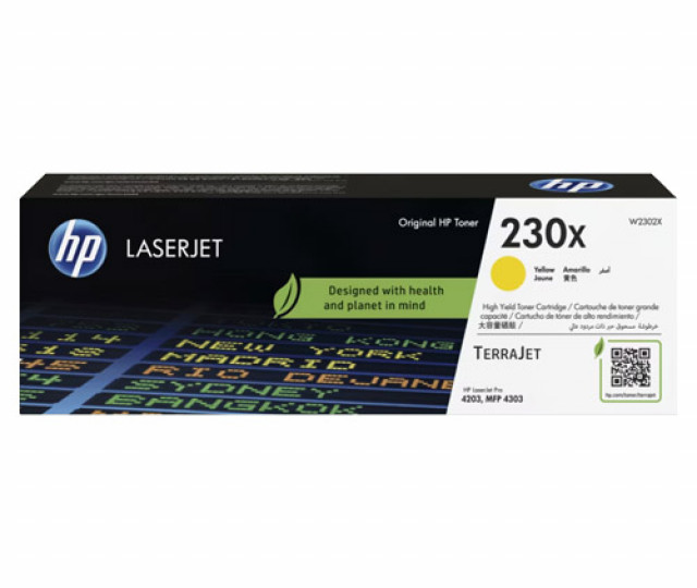 Картридж HP 230X yellow W2302X для принтера LaserJet Pro 4303fdw, 4303fdn, 4303dw, 4203dw, 4203dn