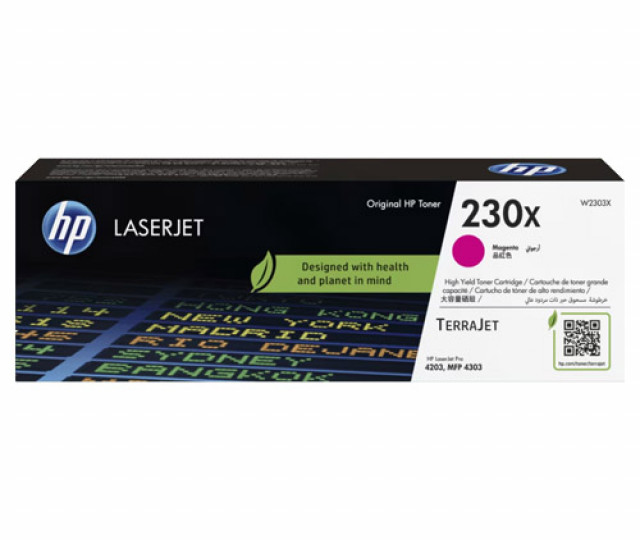 Картридж HP 230X magenta W2303X для принтера LaserJet Pro 4303fdw, 4303fdn, 4303dw, 4203dw, 4203dn