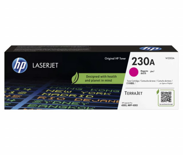 Картридж HP 230A magenta W2303A для принтера LaserJet Pro 4303fdw, 4303fdn, 4303dw, 4203dw, 4203dn