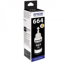 Купить Контейнер Epson T6641 Black (C13T66414A) для L210, L350, L355, L550, L555, L1300, L110, L120, L300, L456, L362, L312, L566, L220, L222, L366, L132, L130, L382, L386, L364, L486, L3070, L3050, L3060, L368, L455, L565, L121