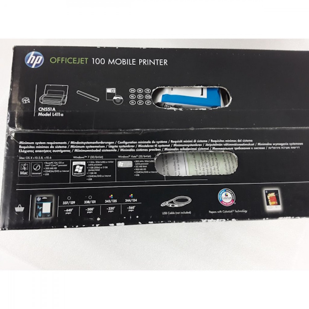 Струменевий принтер HP OfficeJet 100 Mobile printer L411a (CN551A)