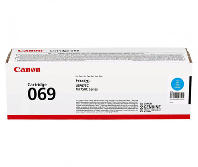 Картридж Canon 069 (5093C002) Cyan для принтера MF752Cdw/MF754Cdw LBP673Cdw