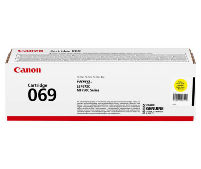 Картридж Canon 069 (5091C002) Yellow для принтера MF752Cdw/MF754Cdw LBP673Cdw