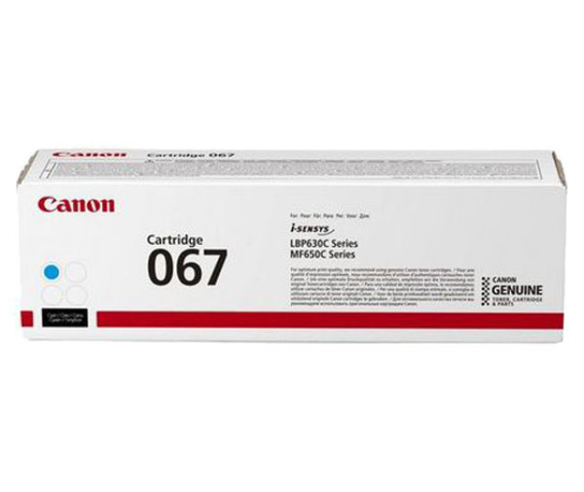 Картридж Canon 067 (5101C002AA) 1.25K Cyan для принтера i-SENSYS LBP631Cw, LBP633Cdw, MF651Cw, MF655Cdw, MF657Cdw