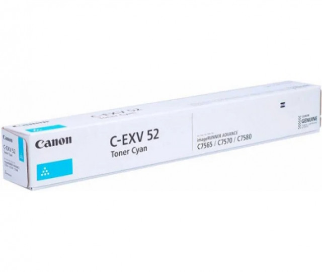 Картридж SystemPrint (з чипом) аналог Canon C-EXV52 (0999C002) Cyan для принтера imageRunner Advance C7565i, C7570i, C7580i, DX C7765i, DX C7770i, DX C7780i