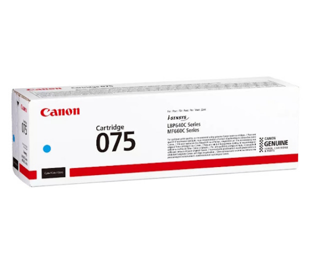 Картридж Canon 075 (6364C002) Cyan для принтеров Canon i-SENSYS LBP646Cdw, LBP647Cdw, MF664Cdw, MF667Cdw