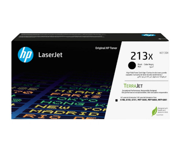 Картридж SystemPrint (з чипом) аналог HP 213X Black W2130X  для принтера Color LaserJet Enterprise MFP 5700dn, 6700dn, 6701dn, 5800zf, 6800zf, 6800zfsw, 6801zfsw, 6801zfw+, 5800dn, 6800dn