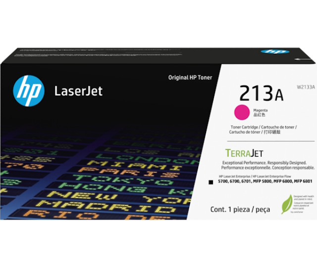 Картридж SystemPrint (з чипом) аналог HP 213A Magenta W2133A  для принтера Color LaserJet Enterprise MFP 5700dn, 6700dn, 6701dn, 5800zf, 6800zf, 6800zfsw, 6801zfsw, 6801zfw+, 5800dn, 6800dn