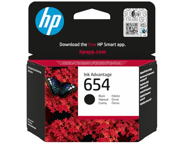 Картридж HP 654 black 7FP39UE для принтера HP DeskJet Ink Advantage 2976, 4376