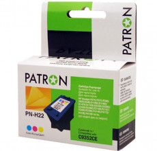 Купить Картридж HP 22XL (C9352CE) colour Patron для DeskJet 3920, 3940, D1360, D1460, D2360, D2400, D2460, F2180, F2187, F380, F4172, F4180, F4190, OfficeJet 4315, 4355, J3680, J5520