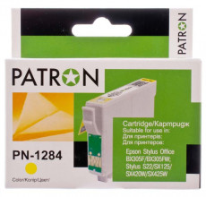 Купить Картридж Epson T1284 yellow Patron для принтера Stylus S22, SX125, SX130, SX230, SX235W, SX420W, SX425W, SX430W, SX435W, SX440W, SX445W, Office BX305F, BX305FW