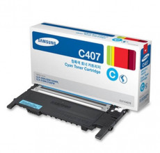 Купить Картридж Samsung CLT-C407S cyan (ST998A) для принтера CLP-320, CLP-320n, CLP-325, CLP-325w, CLX-3185, CLX-3185n, CLX-3185fn, CLX-3185fw, CLX-3180