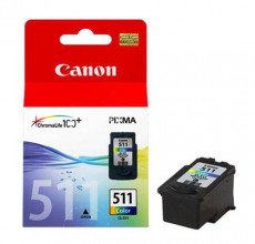 Купить Картридж Canon CL-511 Color (2972B007) для принтера PIXМА iP2700, iP2702, MP230, MP235, MP240, MP250, MP252, MP260, MP270, MP272, MP280, MP282, MP480, MP490, MP492, MP495, MP499, MX320 MX330, MX340, MX350, MX360, MX410, MX420