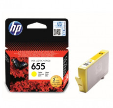 Купить Картридж HP 655 Yellow CZ112AE для принтера Deskjet Ink Advantage 4625, 3545 c Wi-Fi (A9T81C), 3525 (CZ275C), 4615 (CZ283C), 5525 (CZ282C), 6525 c Wi-Fi (CZ276C)