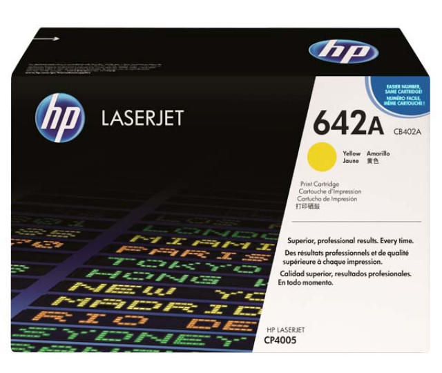 Картридж HP 642A yellow CB402A для принтера LJ CP4005dn