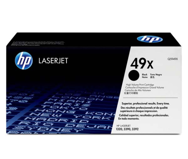 Картридж HP 49X Q5949X для принтера LaserJet 1160, 1320, 3390, 3392 LBP 3300/3360