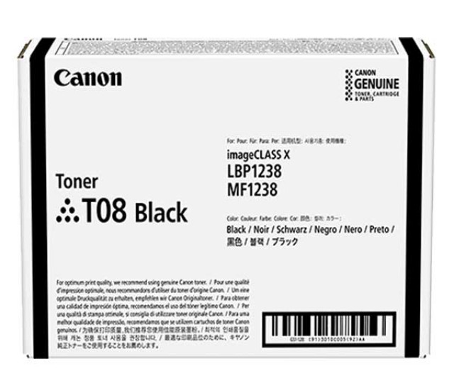 Картридж Canon T08 (3010C006AA) для принтера i-sensys X 1238i, X 1238P, X 1238iF, X 1238Pr