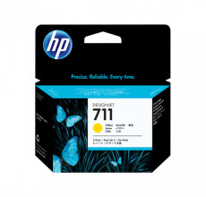 Купить Картридж HP 711 yellow CZ136A (упаковка 3 шт.) для принтера Designjet T520, T530, T120, T130, T525, T125