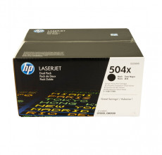 Купить Картридж HP 504X black CE250XD (2 шт.) для принтера LaserJet CP3525dn, CP3525n, CM3530