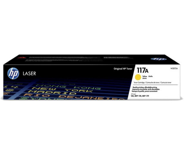 Картридж HP 117A yellow W2072A для принтера Color Laser 178nw, 150a, 150nw, 179fnw