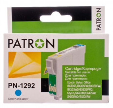 Купить Картридж Epson T1292 cyan Patron для принтера Stylus SX230, SX235W, SX420W, SX425W, SX430W, SX435W, SX440W, SX445W, SX525WD, SX535WD, SX620FW, Office BX305F, BX305FW, B42WD, BX320FW, BX625FWD, BX635FWD, BX525WD, BX535WD, BX925FWD, BX935FWD, WorkForce WF-7