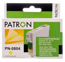 Купить Картридж Epson T0804 yellow Patron для принтера Stylus Photo P50, PX650, PX660, PX700W, PX710W, PX720WD, PX800FW, PX810FW, PX820FWD, R265, R285, R360, RX560, RX585, RX685