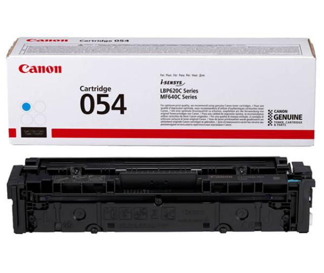 Картридж Canon 054 cyan 3023C002 для принтера i-sensys LBP621Cw, LBP623Cdw, MF641Cw, MF645Cx, MF643Cdw