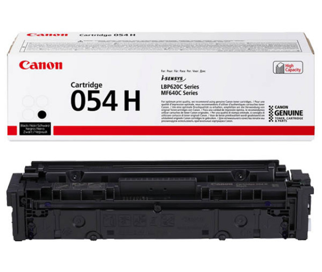 Картридж Canon 054H black 3028C002 для принтера i-sensys LBP621Cw, LBP623Cdw, MF641Cw, MF645Cx, MF643Cdwn