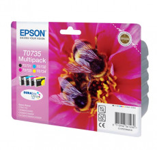 Купить Картридж Epson T0735/T1055 Набор (C13T10554A10) для принтера Stуlus С79, 110, СX3900, СX4900, СX5900, СX7300, СX8300, TX200, TХ209, TХ400, TХ409, Office T30, T40W, TХ300F, 600FW