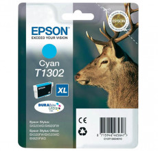 Купить Картридж Epson T1302 Cyan XL (C13T13024010) для принтера Stylus SX620, SX525WD, SX535WD, Office B42WD, BX320FW, BX625FWD, BX635FWD, BX525WD, BX535WD, BX925FWD, BX935FWD, WorkForce WF-7515, WF-7525, WF-7015, WF7515