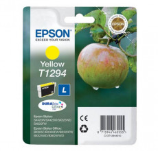 Купить Картридж Epson T1294 Yellow (C13T12944011) для принтера Stylus SX230, SX235W, SX420W, SX425W, SX430W, SX435W, SX440W, SX445W, SX525WD, SX535WD, SX620FW, Office BX305F, BX305FW, B42WD, BX320FW, BX625FWD, BX635FWD, BX525WD, BX535WD, BX925FWD, BX935FWD