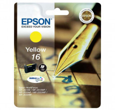 Купить Картридж Epson 16 Yellow T1624 (c13t16244010) для принтера WorkForce WF-2010W, WF-2510WF, WF-2520NF, WF-2530WF, WF-2540WF