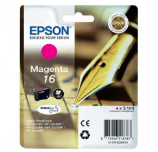 Купить Картридж Epson 16 Magenta T1623 для принтера WorkForce WF-2010W, WF-2510WF, WF-2520NF, WF-2530WF, WF-2540WF