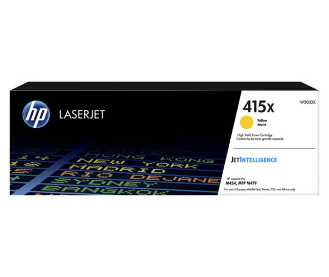 Картридж SystemPrint (Без Чипа) аналог HP 415X yellow W2032X для принтера Color LJ Pro M479dw, M479fdn, M479fdw, M479fnw, M454dn, M454dw