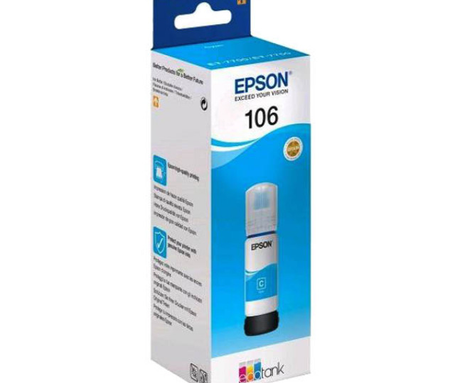 Контейнер с чернилами Epson 106 C13T00R240 Cyan