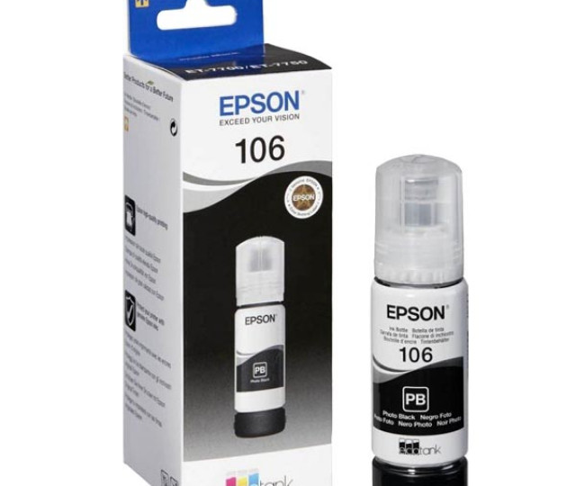 Контейнер с чернилами Epson 106 C13T00R140 Photo Black