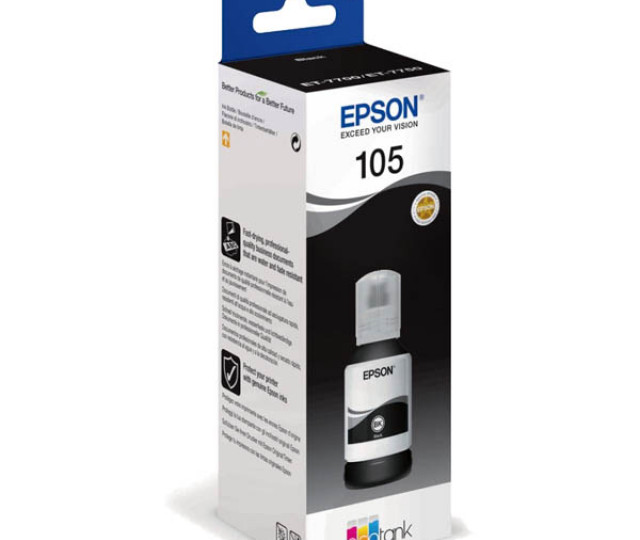 Контейнер с чернилами Epson 105 C13T00Q140 Black