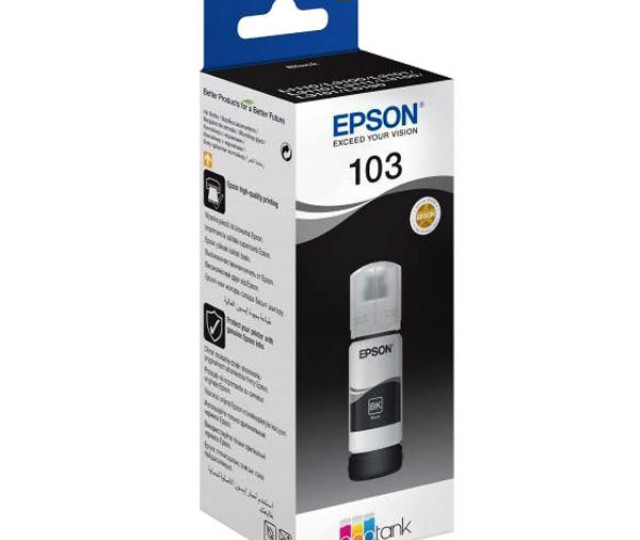 Контейнер с чернилом Epson 103 black (C13T00S14A) для L3150, L3100, L3101, L3110, L3151, L1110, L3160, L3156