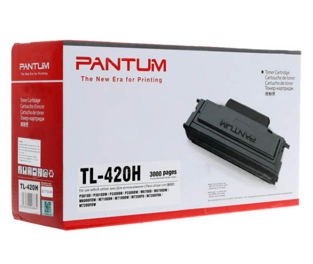 Картридж Pantum TL-420H для принтера Pantum P3010D, P3010DW, P3300DN, P3300DW, M6700D, M6700DW, M6800FDW, M7100DN, M7100DW, M7200FND, M7200FDW