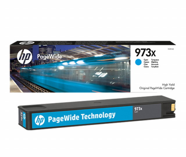 Картридж HP 973X cyan (F6T81AE) для принтера PageWide Pro 452dw, Pro 477dw, P57750dw