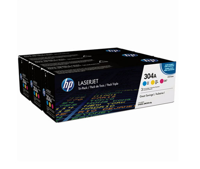 Картридж HP 304A colour CF372AM (3 шт.) для принтера Color LaserJet CM2320nf, CM2320fxi, CP2025dn, CP2025n