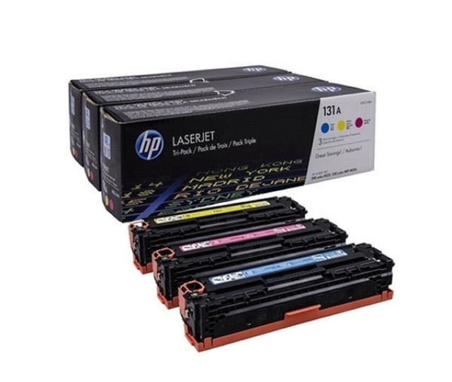 Картридж HP 131A colour U0SL1AM (3 шт.) для принтера LaserJet Pro 200 color MFP M276n, M276nw, M251n, M251nw