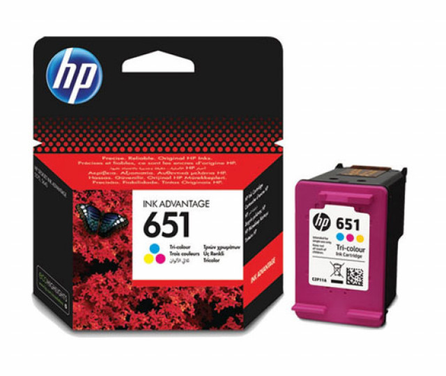 Картридж HP 651 color (C2P11AE) для принтера DeskJet Ink Advantage 5575, OfficeJet 202 (мобильный), 252