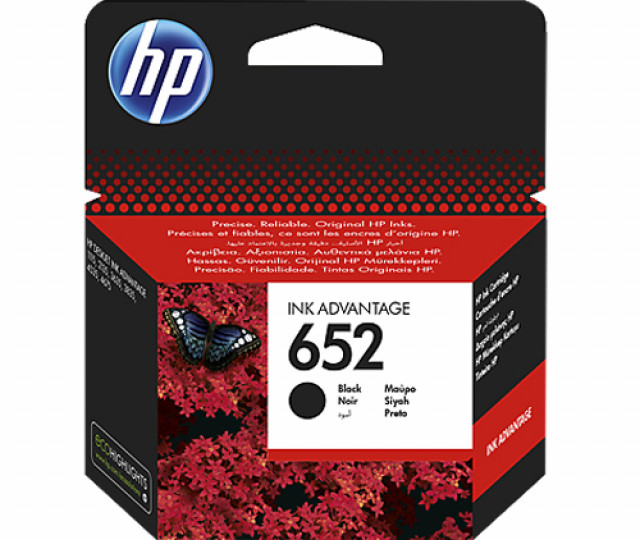 Картридж HP 652 black F6V25AE для принтера HP DeskJet Ink Advantage 4535, 2135, 3635, 4675, 3835, 1115, 3775, 2136, 3785, 3775