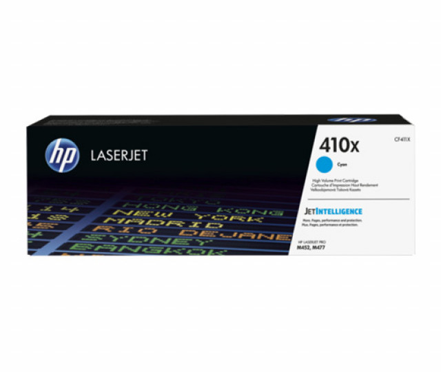 Картридж HP 410X (CF411X) Cyan для принтера Color LaserJet Pro M477fdw, M452dn, M452nw, M477fdn, M477fnw, M377dw, M377fdw