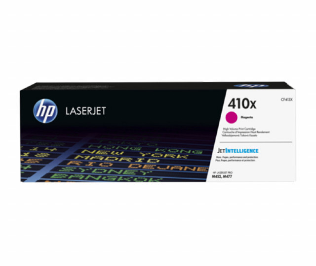 Картридж HP 410X magenta CF413X для принтера Color LaserJet Pro M477fdw, M452dn, M452nw, M477fdn, MFP M477fnw, M377dw, M377fdw